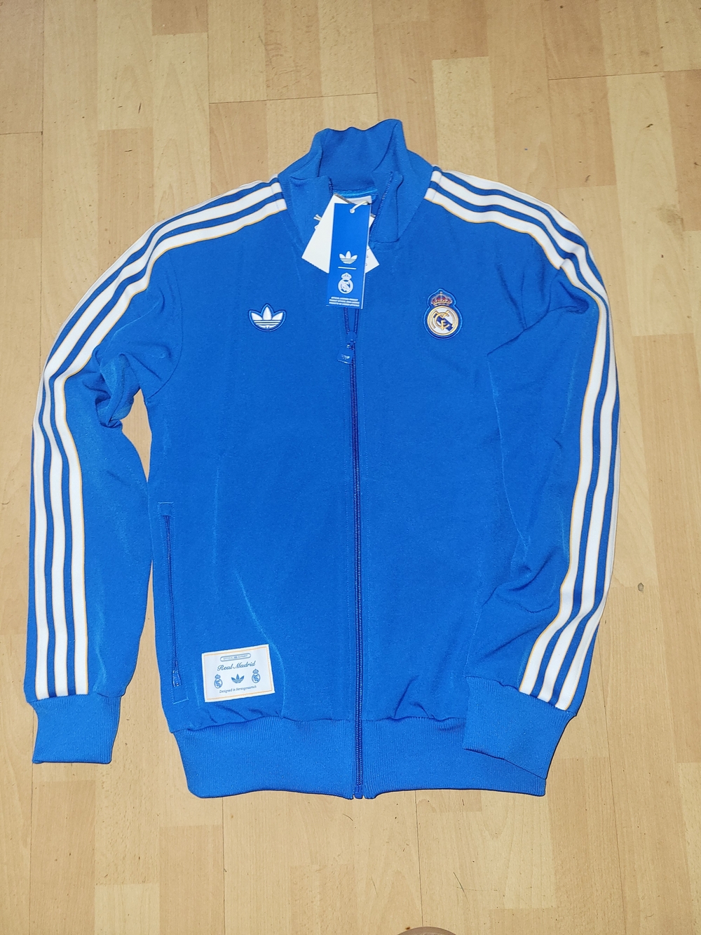 Real Madrid Terrace Icons Track Top - Blue Bird/White